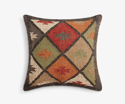 Small Square Diamond Multicoloured Cushion